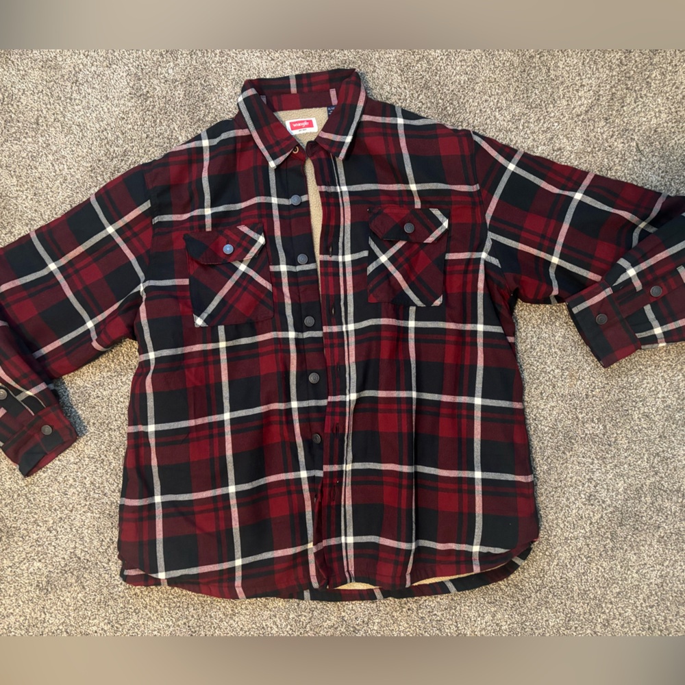 Men’s warm plaid jacket